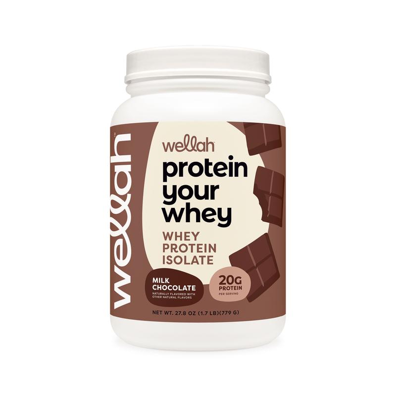Wellah Protein Your Whey - 20g of Protein in 100 Calories - 5 Simple Ingredients - Fitness, Nutrition, Dietary Supplement
