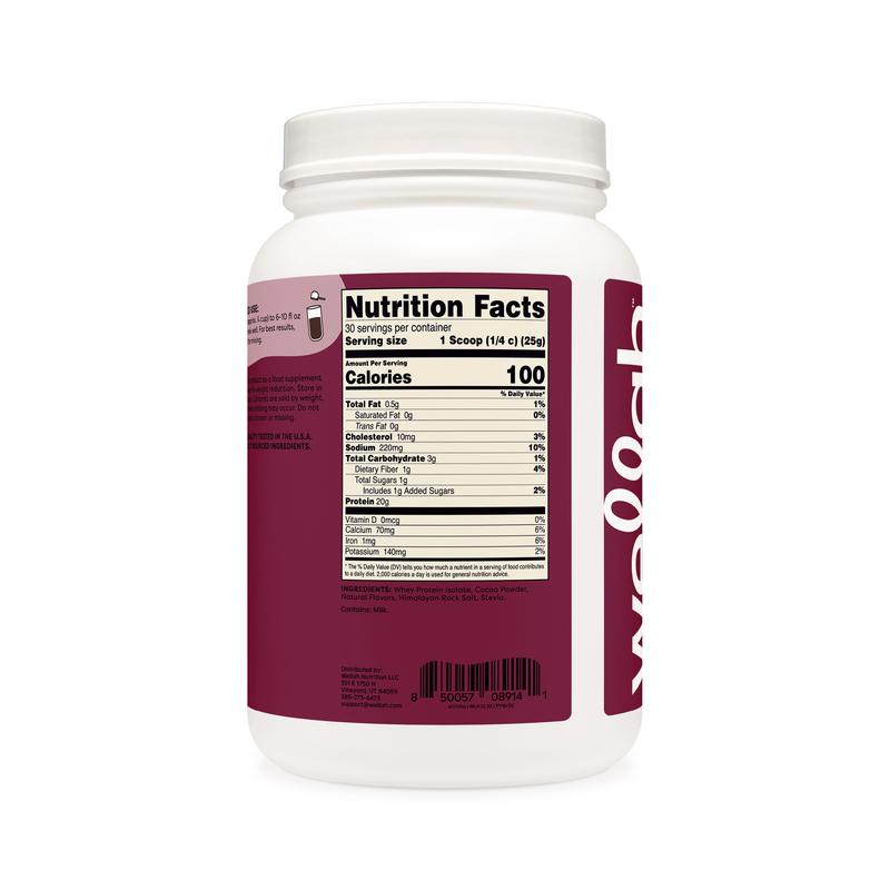 Wellah Protein Your Whey - 20g of Protein in 100 Calories - 5 Simple Ingredients - Fitness, Nutrition, Dietary Supplement