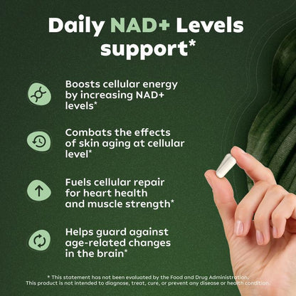 [70%off Hot sale]Reus Research NR900-NAD+Supplement for Skin AgingSupport,Energy,and Focus-80 Count -Vitamin& Weliness SupplementsDietary Healthcare Edible nads supplement