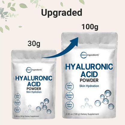 Micro Ingredients Hyaluronic Acid Powder, DIY Facial Serum, Skin Hydration Care Formula