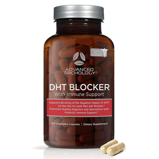 DHT Blocker - Hair Growth Supplement for Genetic Thinning for Men and Women | Approved by American Hair Loss Association | Guaranteed, Backed by 20 Years of Experience in Hair Loss Treatment Clinics