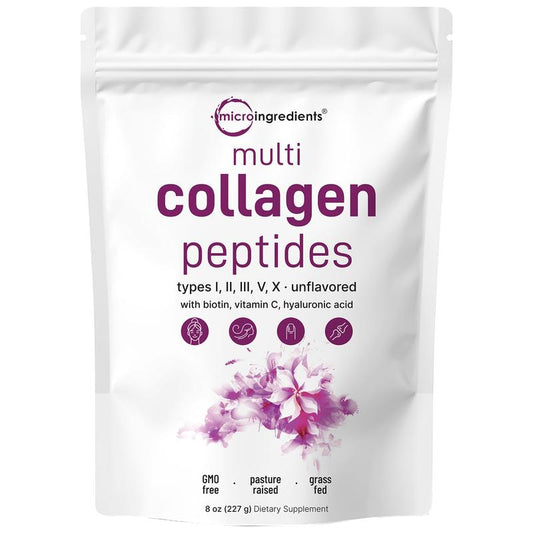 [70%off Hot sale]Micro Ingredients Multi Collagen Peptides Powder, 8oz