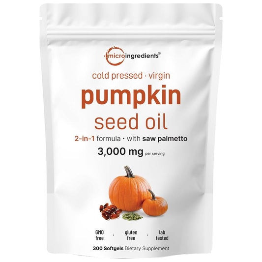 Micro Ingredients Pumpkin Seed Oil with Saw Palmetto Softgels